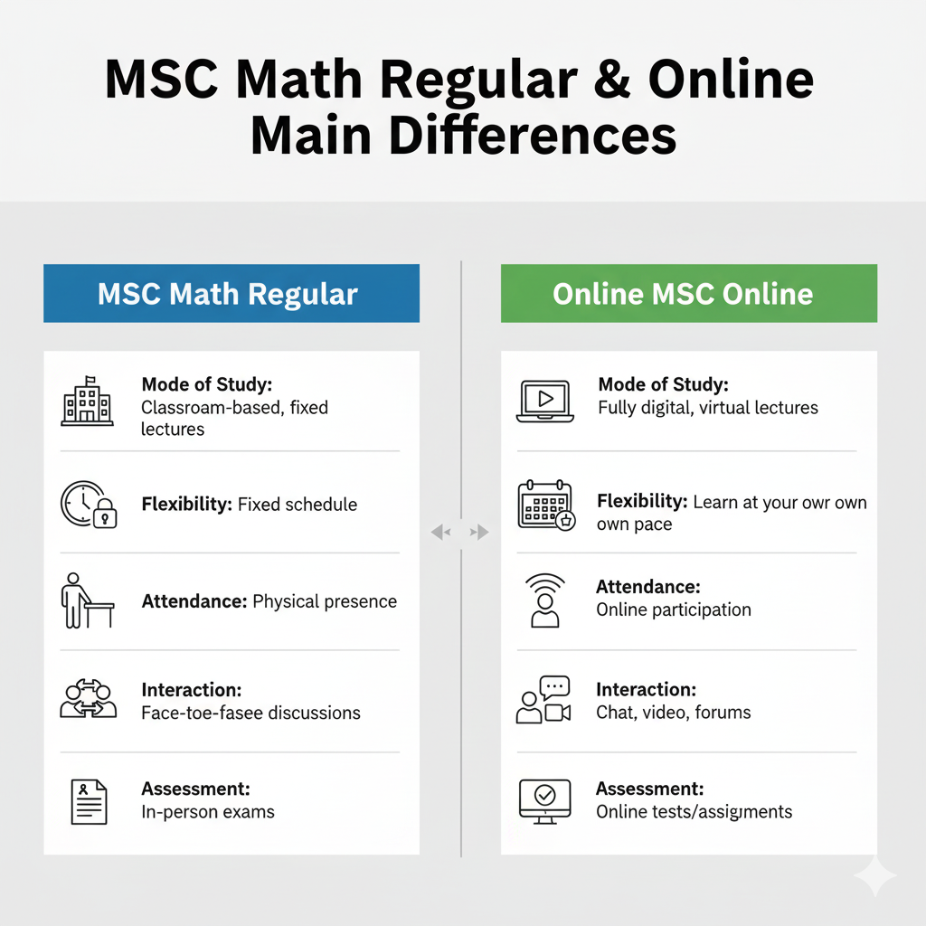 msc math regular & online main differences msc math regular & online main differences